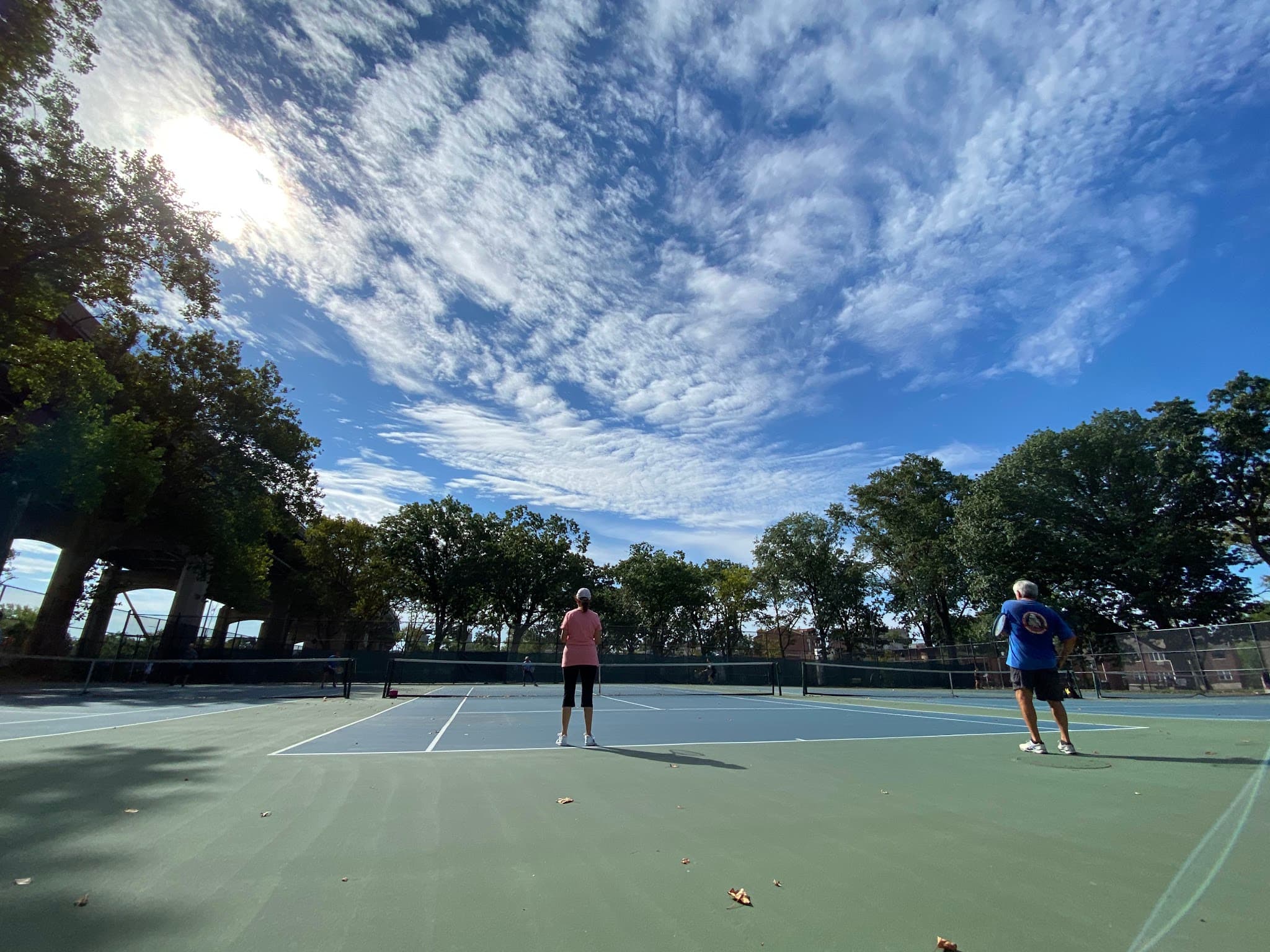 Tennis courts at Astoria Park