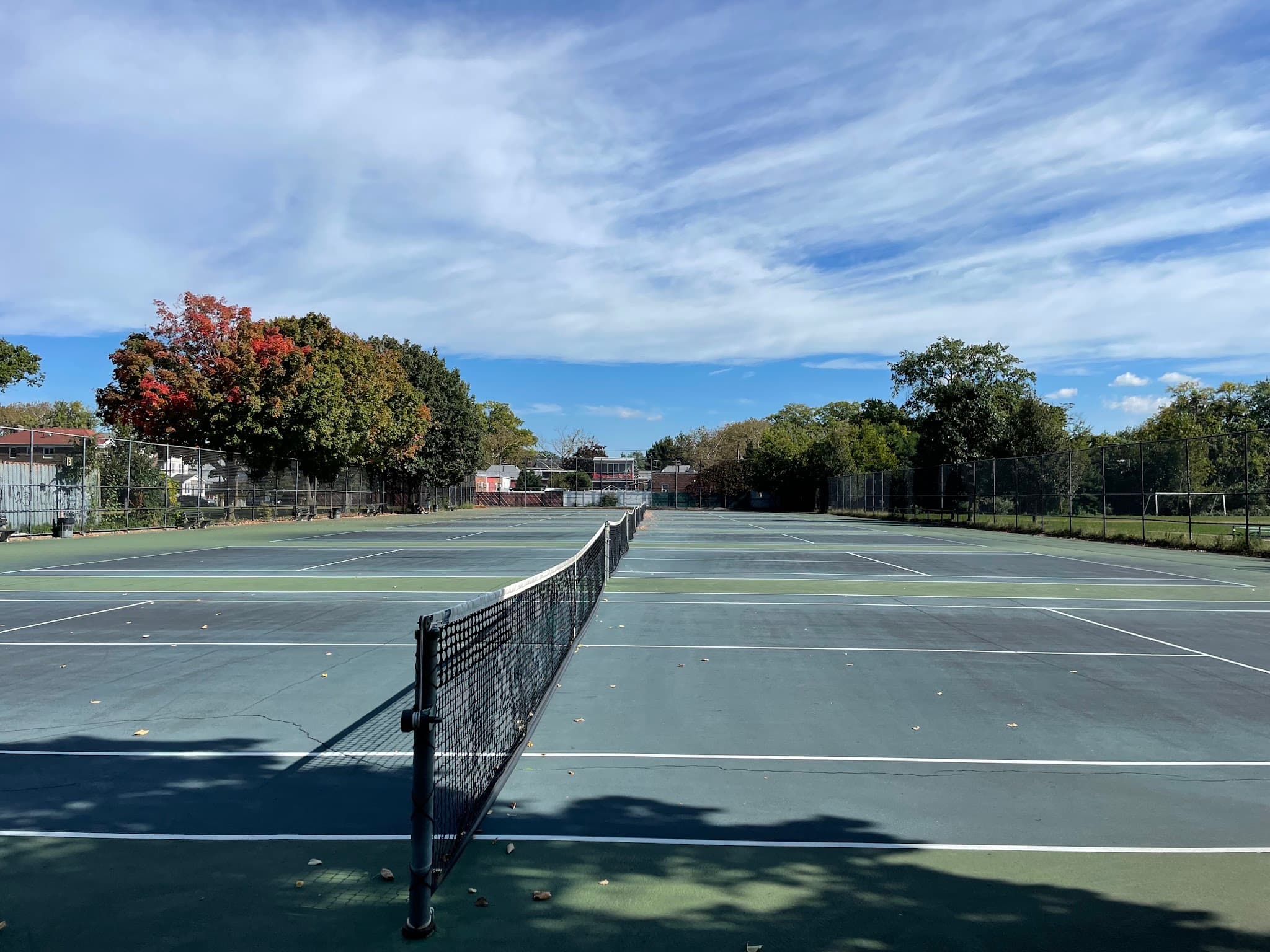 Tennis courts at Flushing Fields