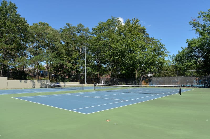Tennis courts at Haffen Park