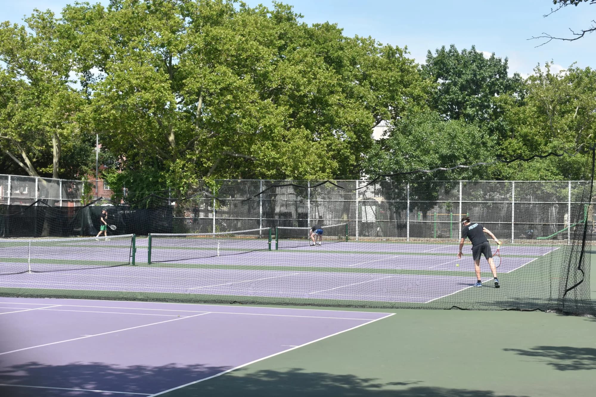 Tennis courts at Jackie Robinson Park