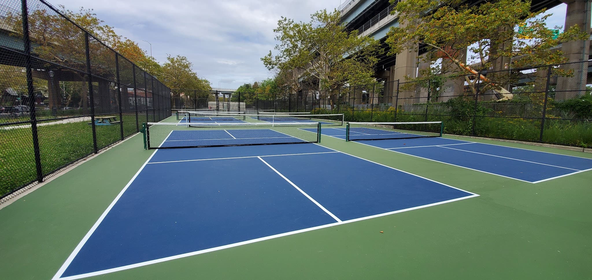 Tennis courts at John J. Carty Park