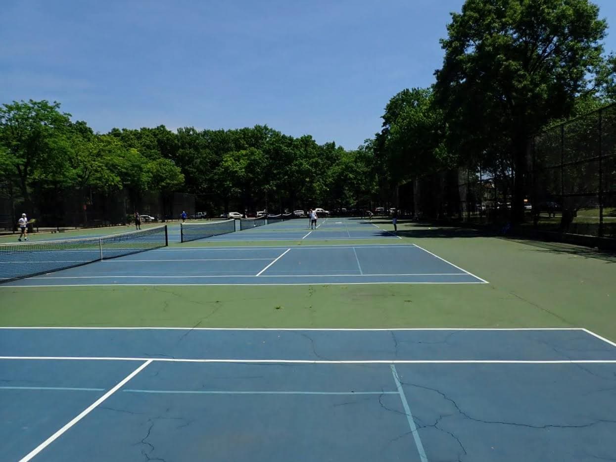 Tennis courts at Juniper Valley Park