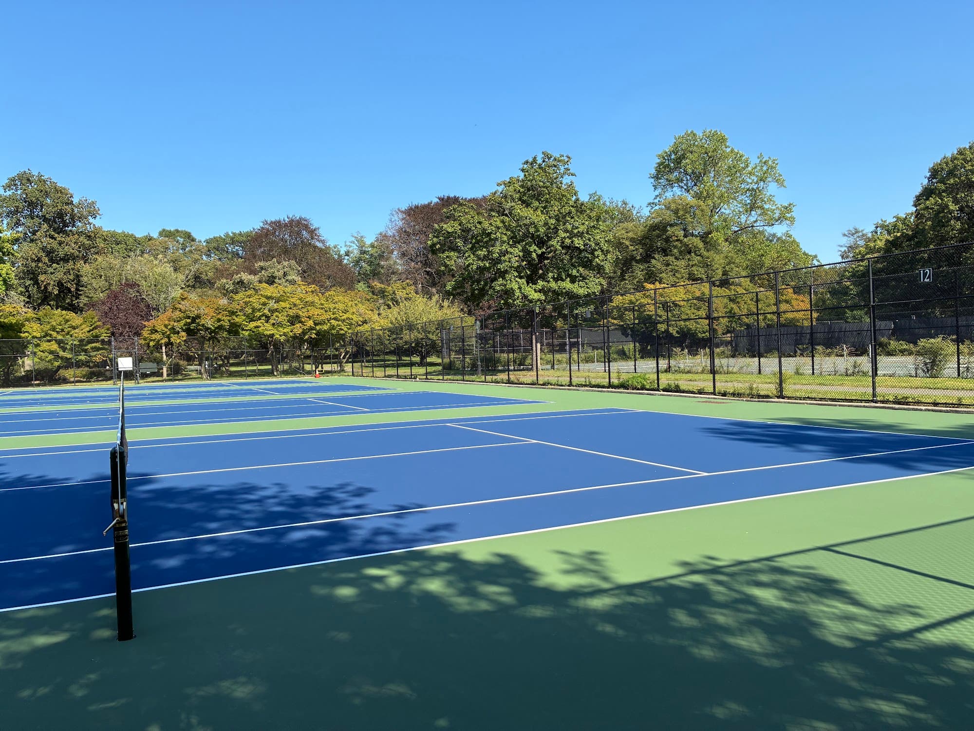 Tennis courts at Kissena Park