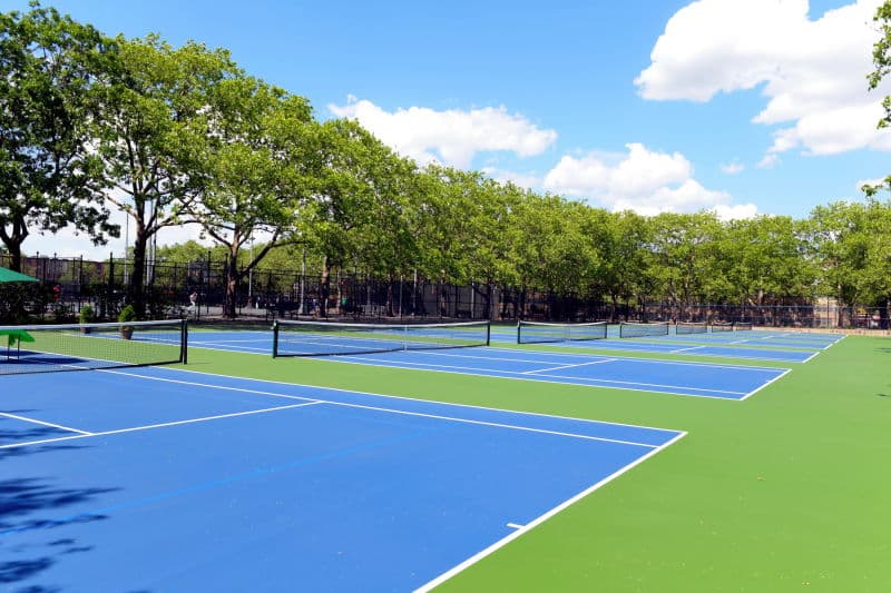 Tennis courts at Linden Park