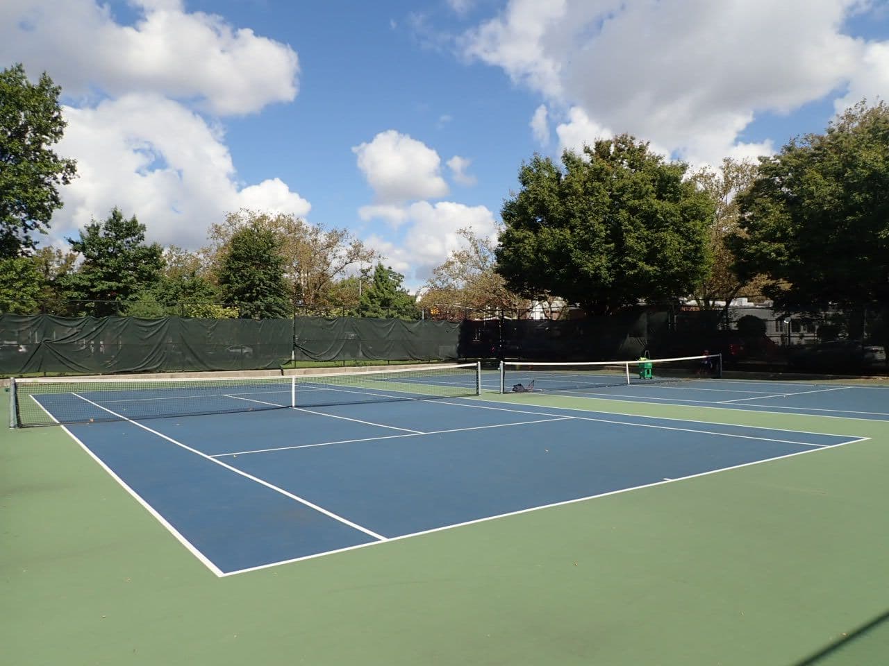 Tennis courts at Marine Park