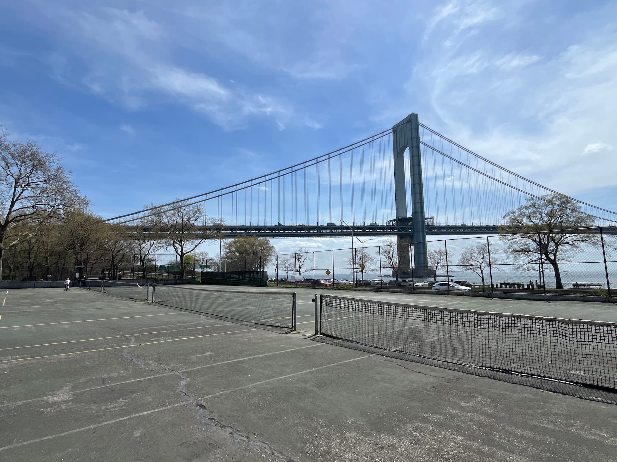 Tennis courts at Shore Road Playground