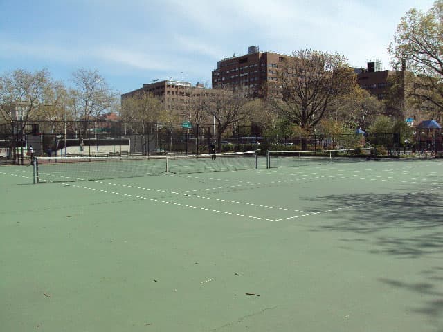 Tennis courts at Van Voorhees Park