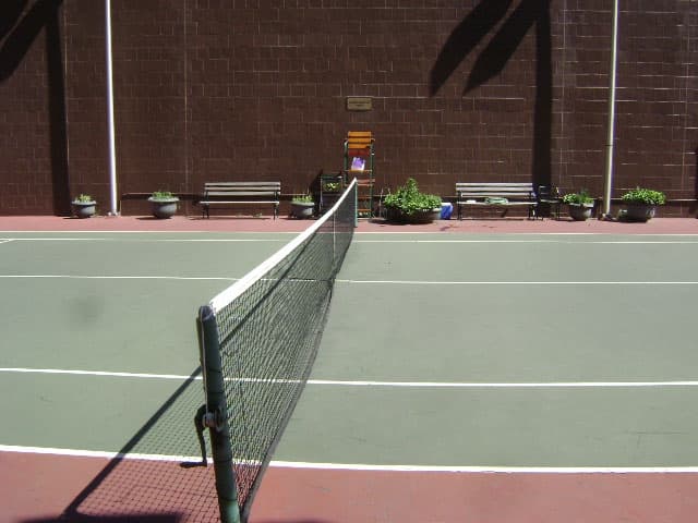 Tennis courts at Washington Market Park