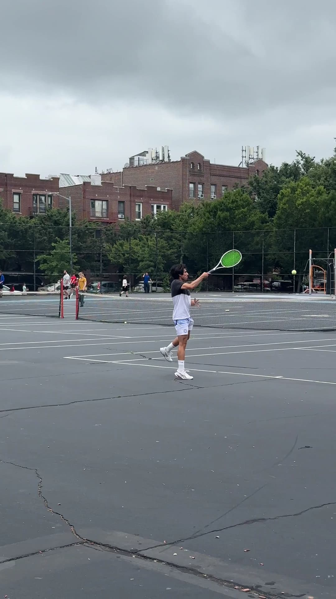 Tennis courts at Astoria Heights Playground