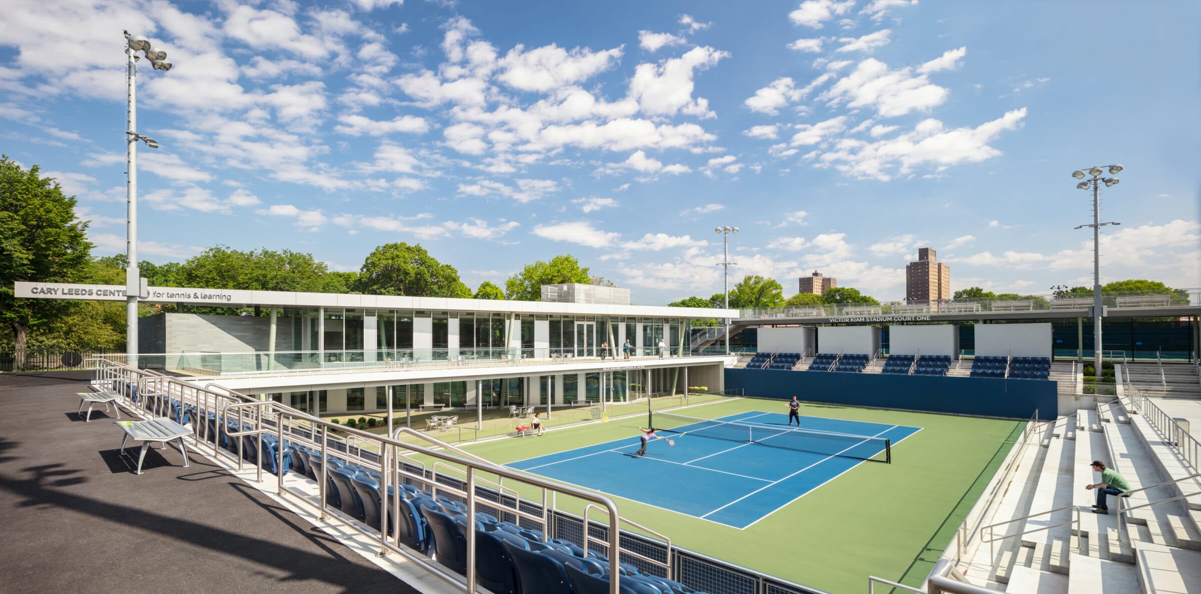 Tennis courts at Cary Leeds Center, Crotona Park