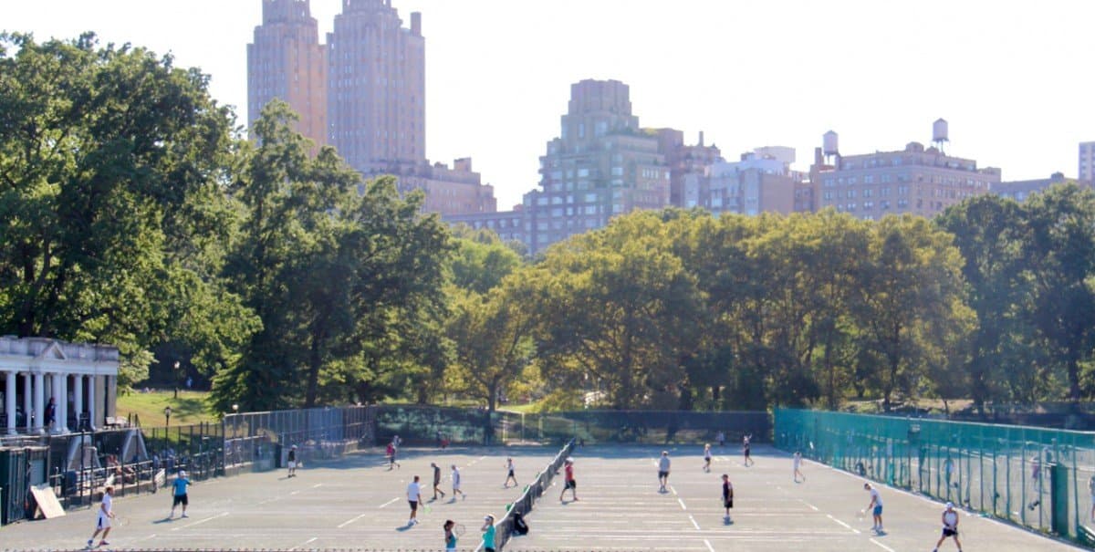 Tennis courts at Central Park Tennis Center