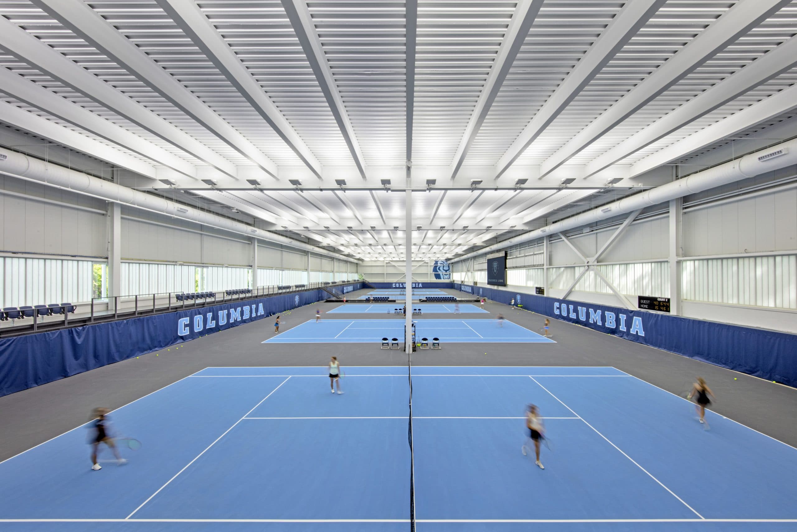 Tennis courts at Columbia Milstein Tennis Center