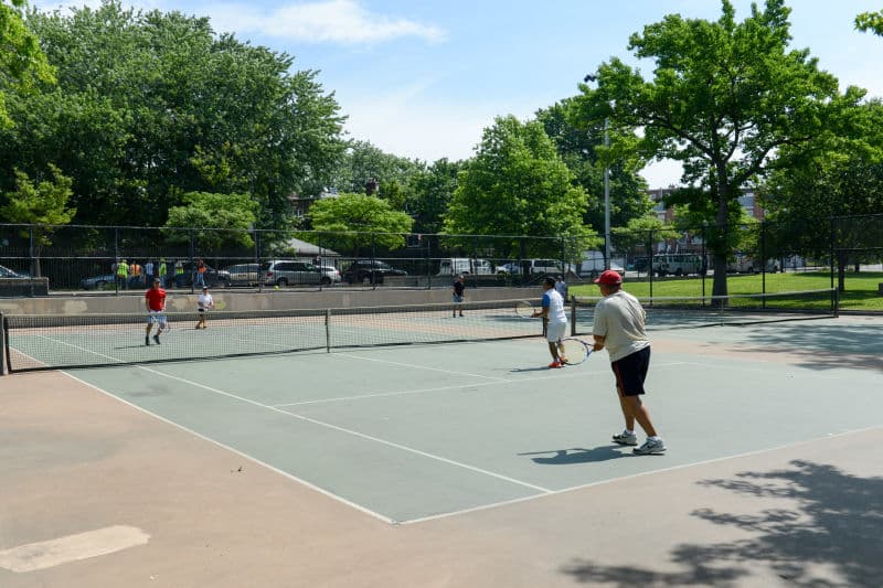 Tennis courts at Frank Principe Park (Maurice Park)