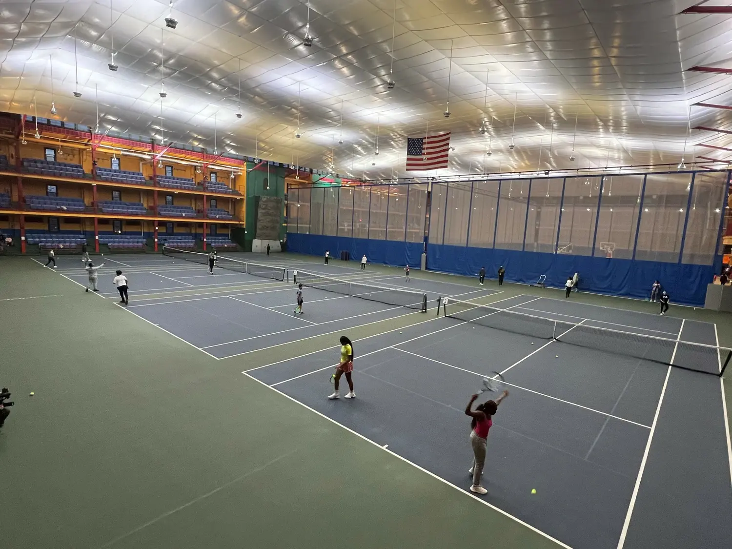 Tennis courts at Harlem Armory Tennis Center