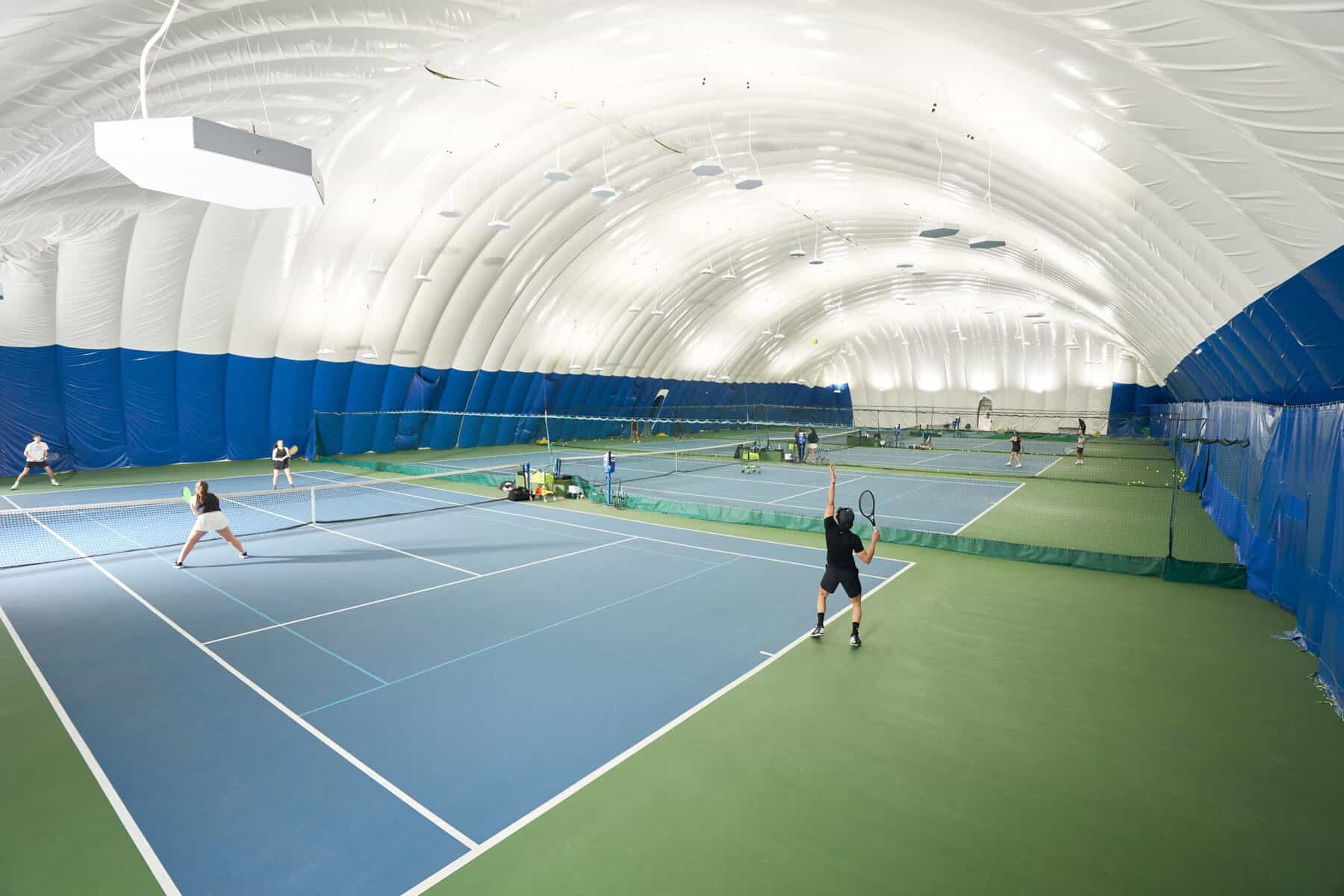 Tennis courts at Manhattan Plaza Racquet Club