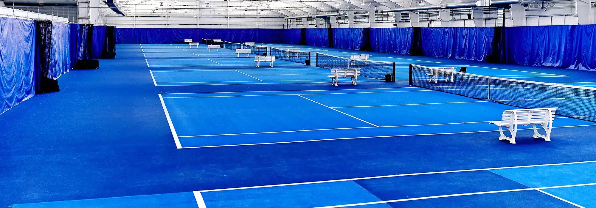 Tennis courts at MatchPoint Coney Island