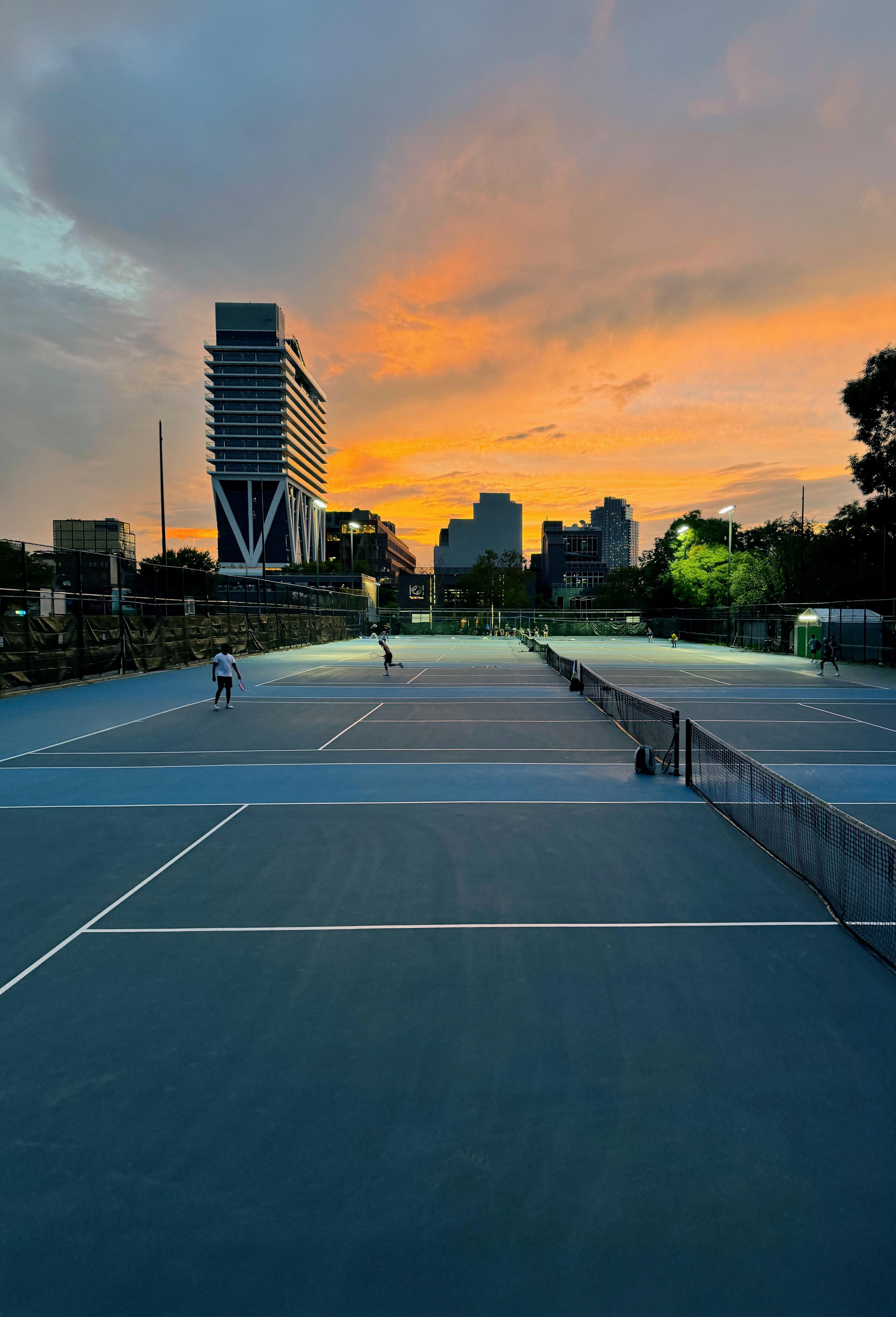 Tennis courts at McCarren Park Tennis Center