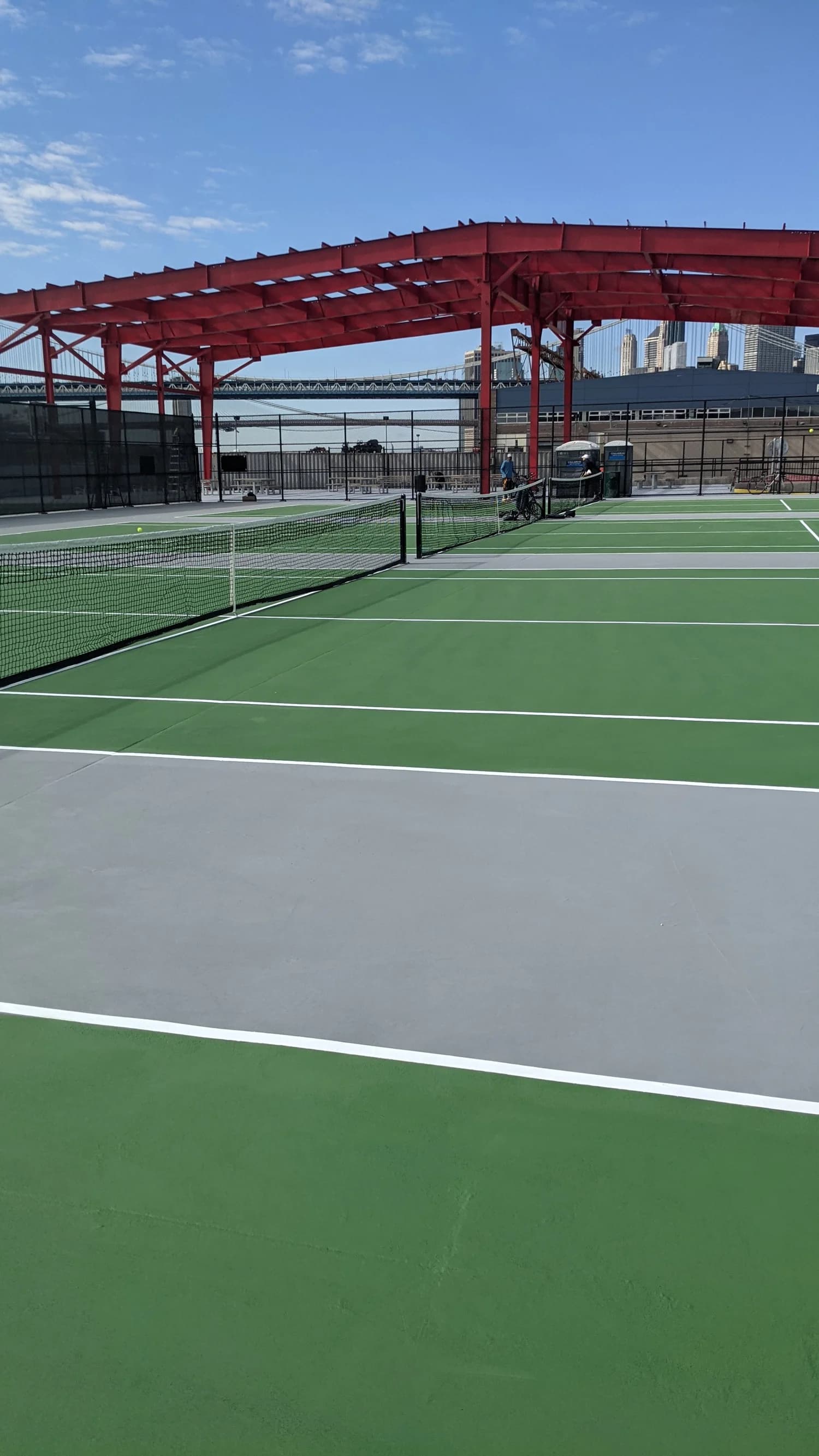 Tennis courts at Pier 42 (East River Greenway)