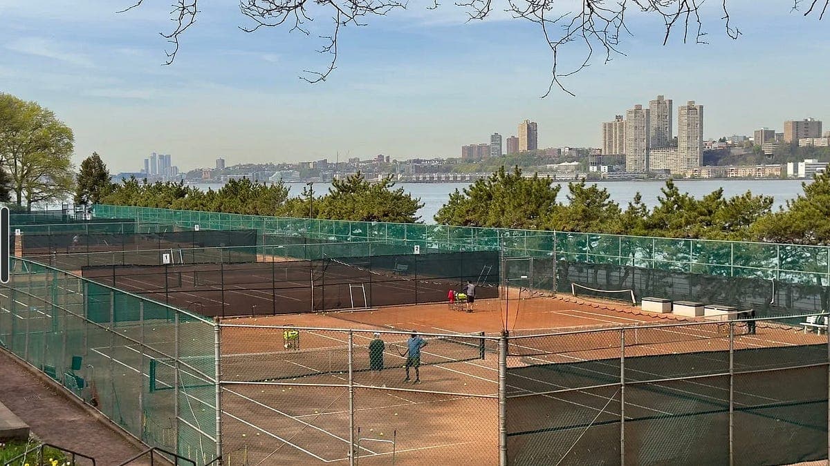 Tennis courts at Riverside Park 96th St Clay Courts