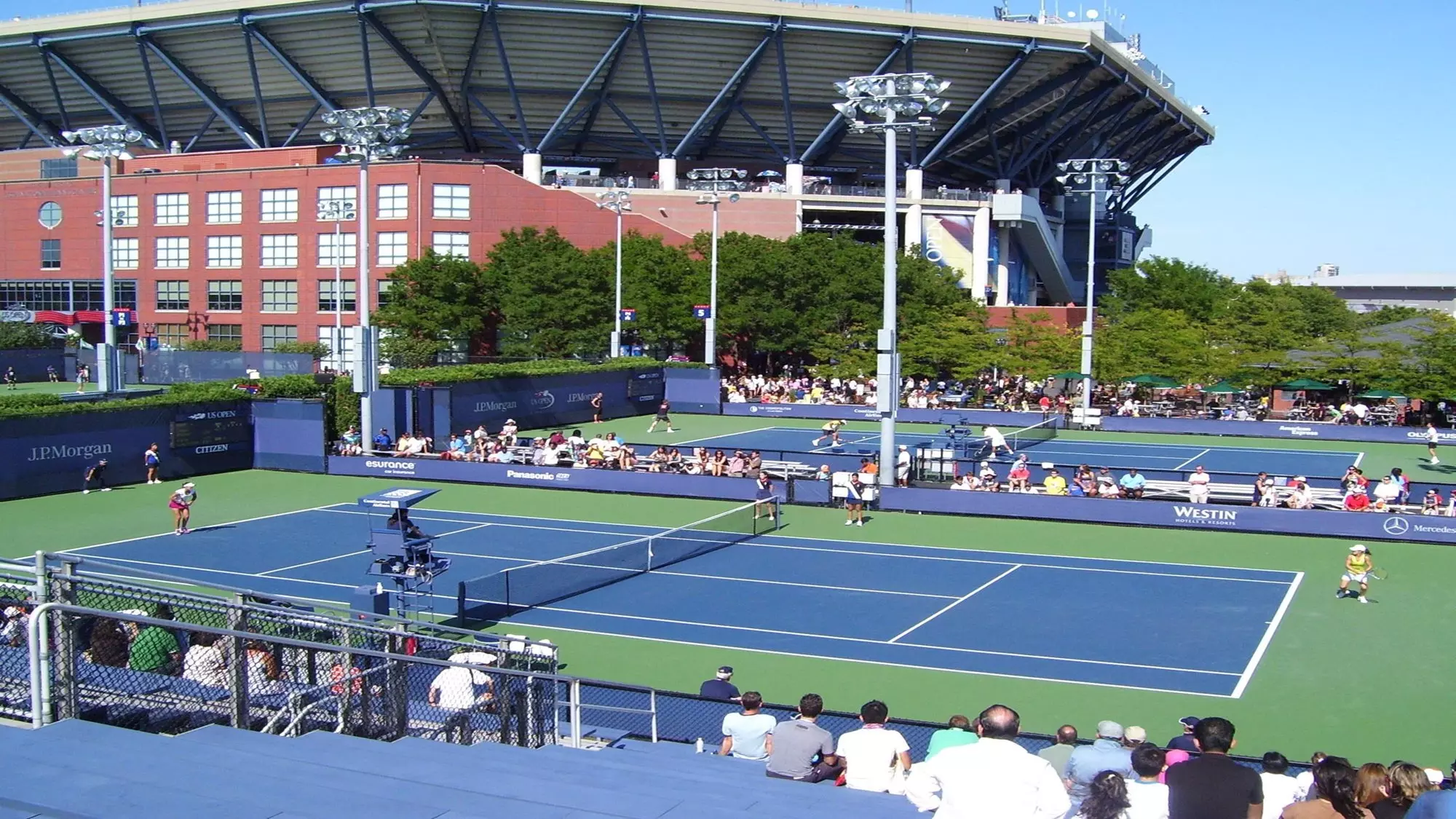 Tennis courts at USTA Billie Jean King National Tennis Center
