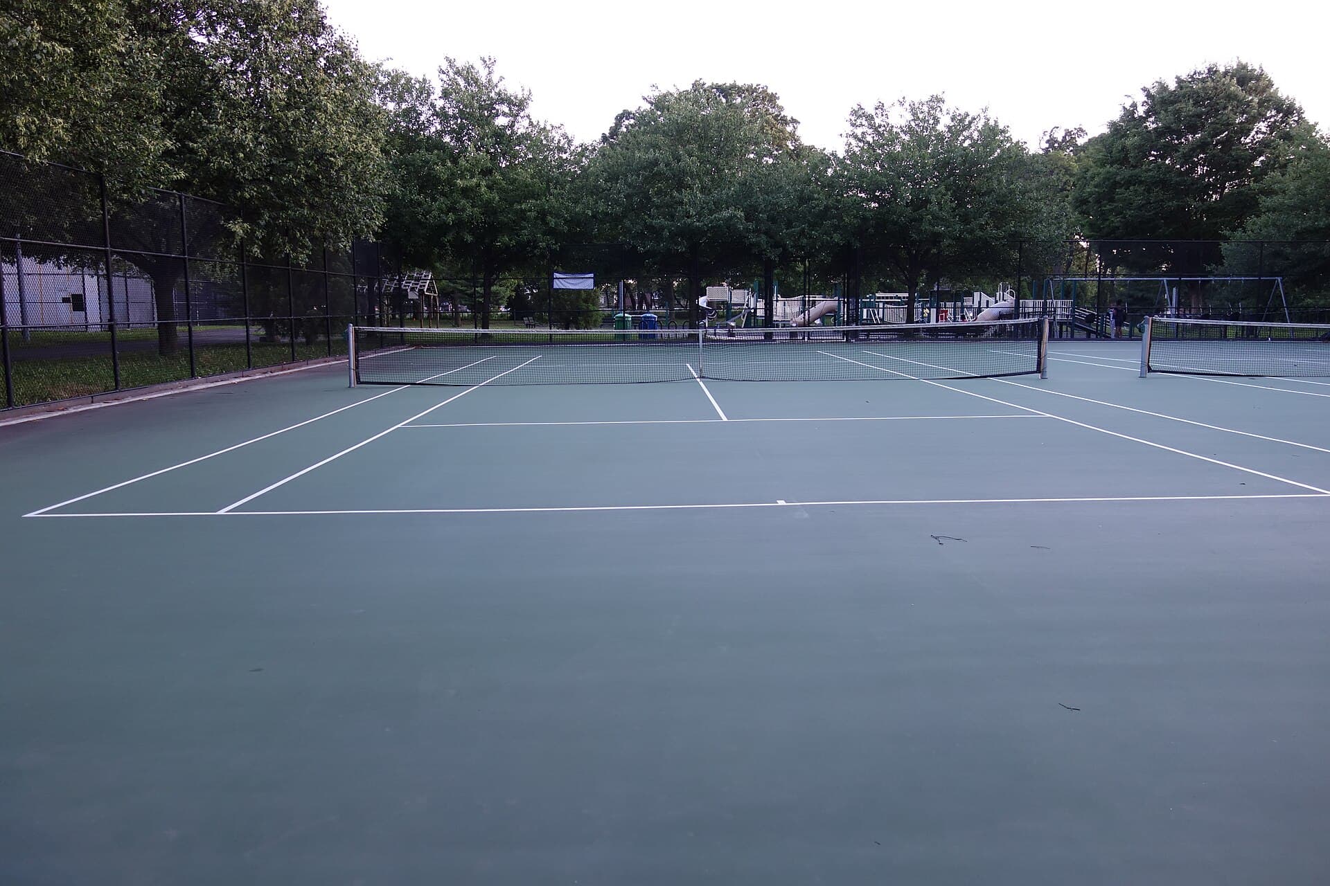Tennis courts at Roy Wilkins Park